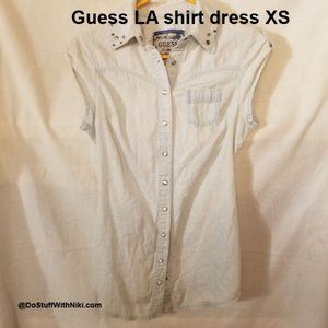 Guess LA shirt dress XS
